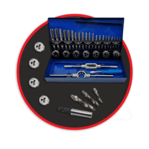 Menetfúró és menetmetsző készlet